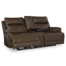 Signature Design by Ashley VonRyan U1040018 Power Reclining Loveseat with Console and Adjustable Headrest IMAGE 1