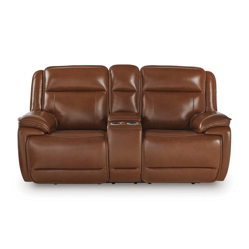 Signature Design by Ashley Healy Pier U1120418 Power Reclining Loveseat with Console and Adjustable Headrest IMAGE 3