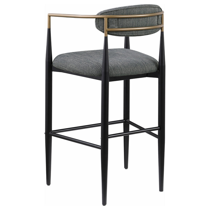 Coaster Furniture Tina 121189 Metal Pub Height Bar Stool with Upholstered Back and Seat - Green IMAGE 5