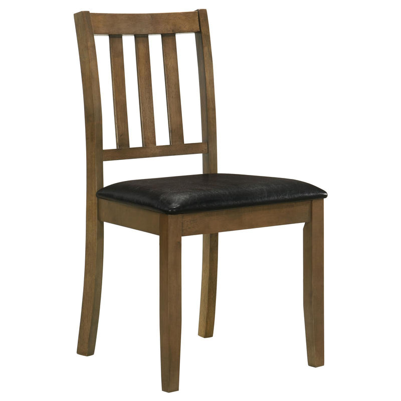 Coaster Furniture Parkwood 150400 5-piece Dining Set with Square Table and Slat Back Side Chairs - Honey Brown/Black IMAGE 5