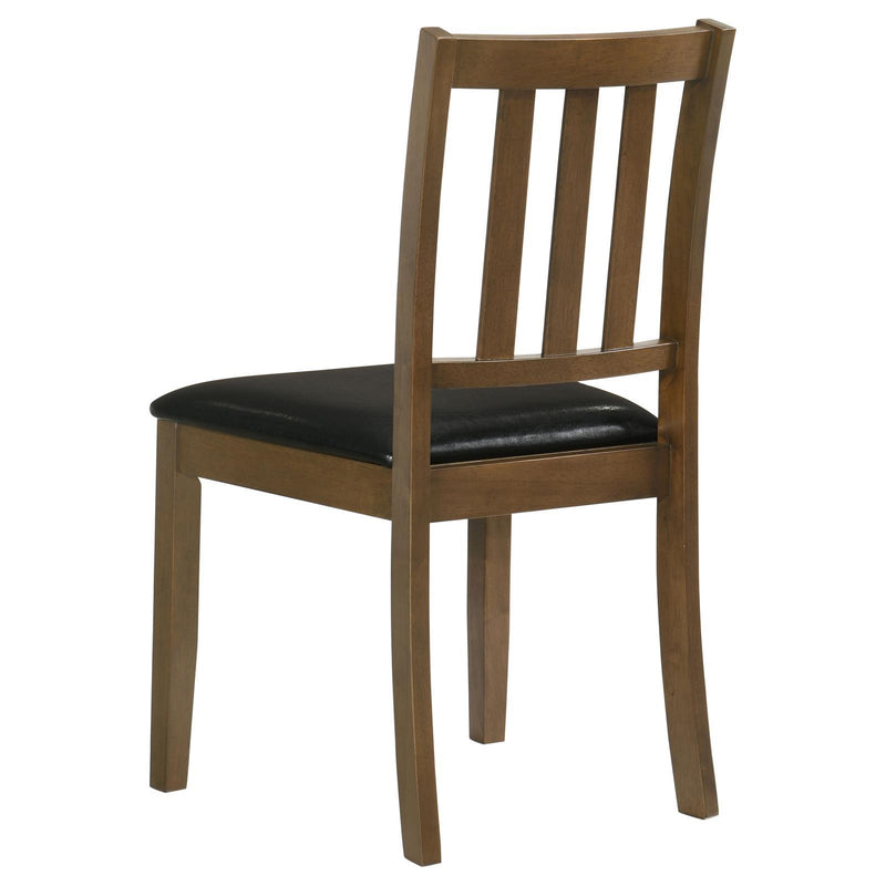 Coaster Furniture Parkwood 150400 5-piece Dining Set with Square Table and Slat Back Side Chairs - Honey Brown/Black IMAGE 7