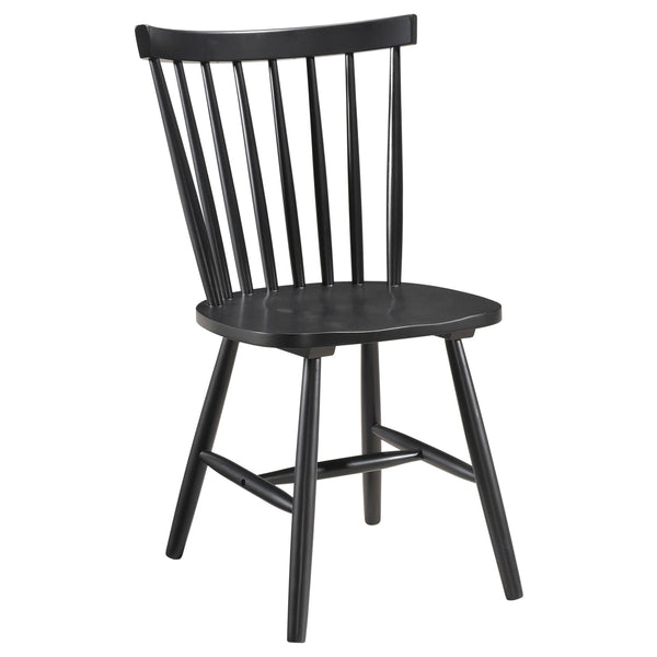 Coaster Furniture Hollyoak 183042 Windsor Spindle Back Dining Side Chair - Black IMAGE 1