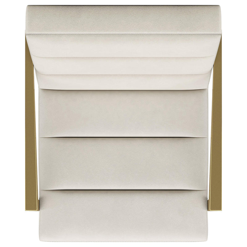 Coaster Furniture Kirra 903143 Upholstered Metal Arm Accent Chair - Cream IMAGE 9