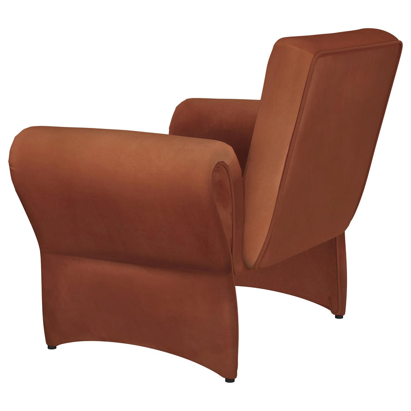 Coaster Furniture Liana 903150 Upholstered Roll Arm Accent Armchair - Rust Orange IMAGE 5