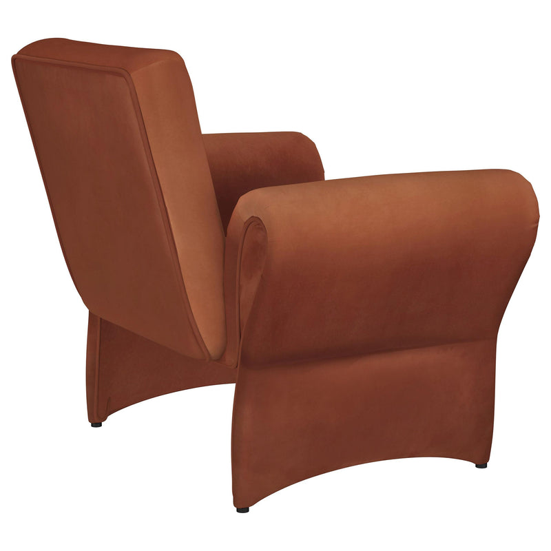 Coaster Furniture Liana 903150 Upholstered Roll Arm Accent Armchair - Rust Orange IMAGE 7