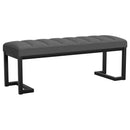 Coaster Furniture Mesa 907516 Upholstered Entryway Accent Bench - Charcoal IMAGE 1