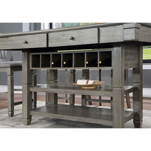 Furniture of America Anaya CM3512GY-PT Counter Height Table IMAGE 4