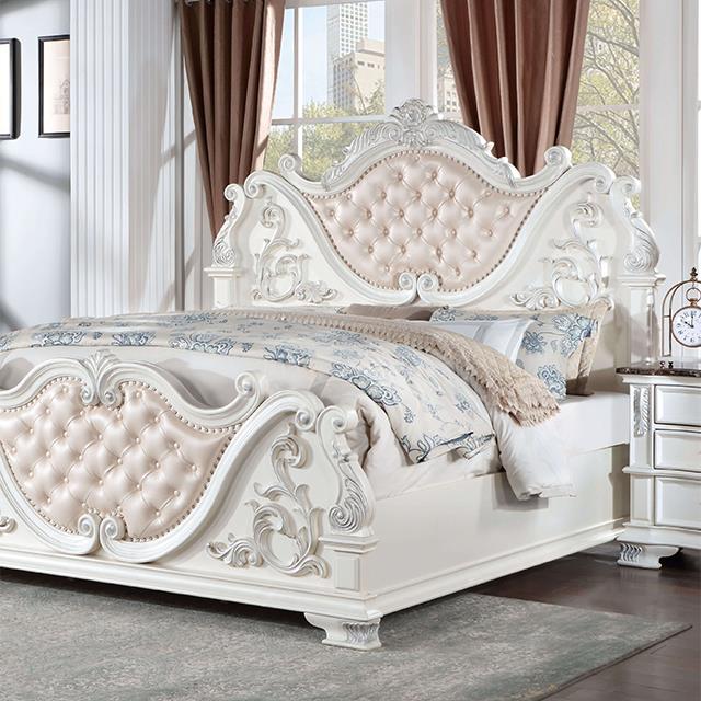  Furniture of America Esparanza CM7478WH-EK King Bed IMAGE 1