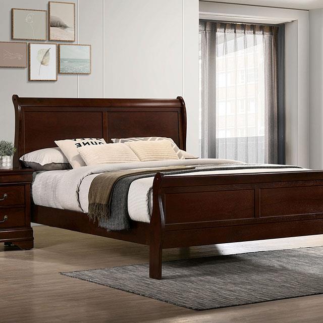  Furniture of America Louis Philippe FM7866CH-Q Queen Bed IMAGE 1