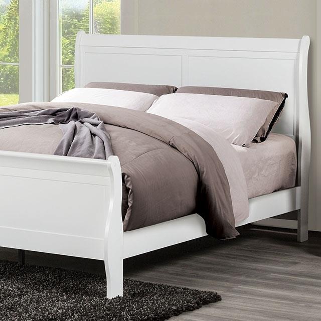  Furniture of America Louis Philippe FM7866WH-Q Queen Bed IMAGE 1