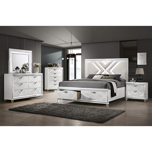 Furniture of America Emmeline FOA7147WH-M Mirror IMAGE 2