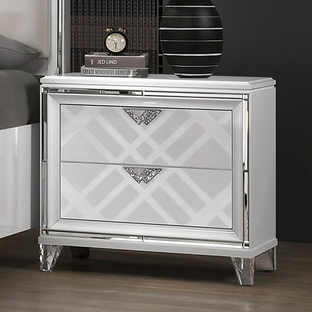 Furniture of America Emmeline FOA7147WH-N Night Stand IMAGE 1