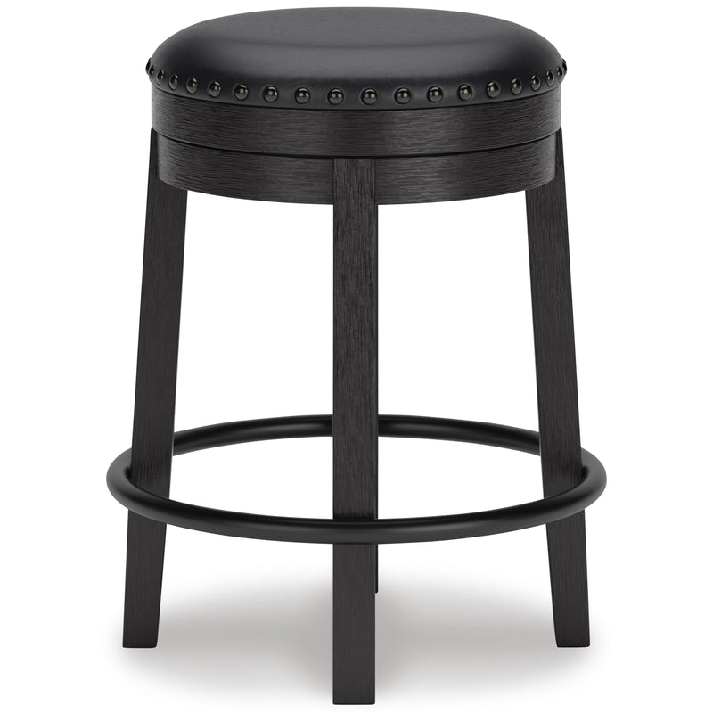 Signature Design by Ashley Valebeck D546-824 Upholstered Swivel Stool IMAGE 2