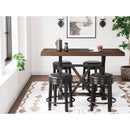 Signature Design by Ashley Valebeck D546-824 Upholstered Swivel Stool IMAGE 6