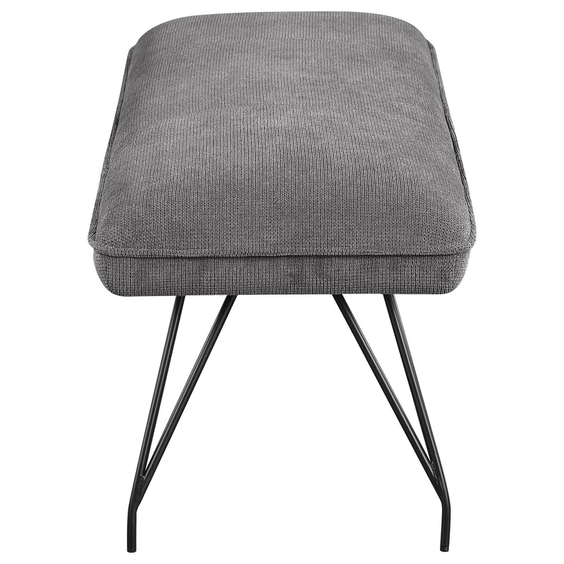 Coaster Furniture Dodson 108487 Fabric Upholstered L-Shaped Nook Dining Bench - Grey IMAGE 4