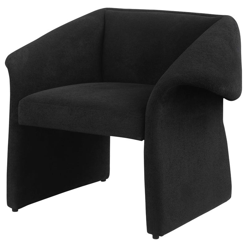 Coaster Furniture Ramsey 907524 Upholstered Sloped Arm Accent Chair - Black IMAGE 4