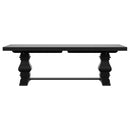 Coaster Furniture Florence 115531 126" Extension Dining Table Distressed - Black IMAGE 5