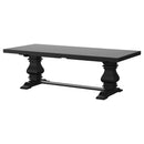 Coaster Furniture Florence 115531 126" Extension Dining Table Distressed - Black IMAGE 7