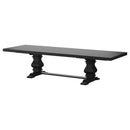 Coaster Furniture Florence 115531 126" Extension Dining Table Distressed - Black IMAGE 8