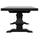 Coaster Furniture Florence 115531 126" Extension Dining Table Distressed - Black IMAGE 9