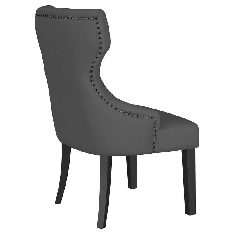 Coaster Furniture Baney 115562 Fabric Upholstered Dining Side Chair - Grey/Black IMAGE 7