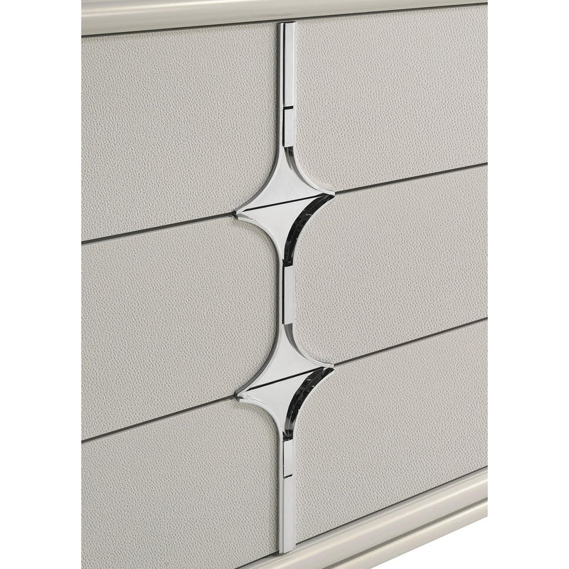 Coaster Furniture Olivia 224953 6-drawer Dresser Cabinet - Pearl White IMAGE 12