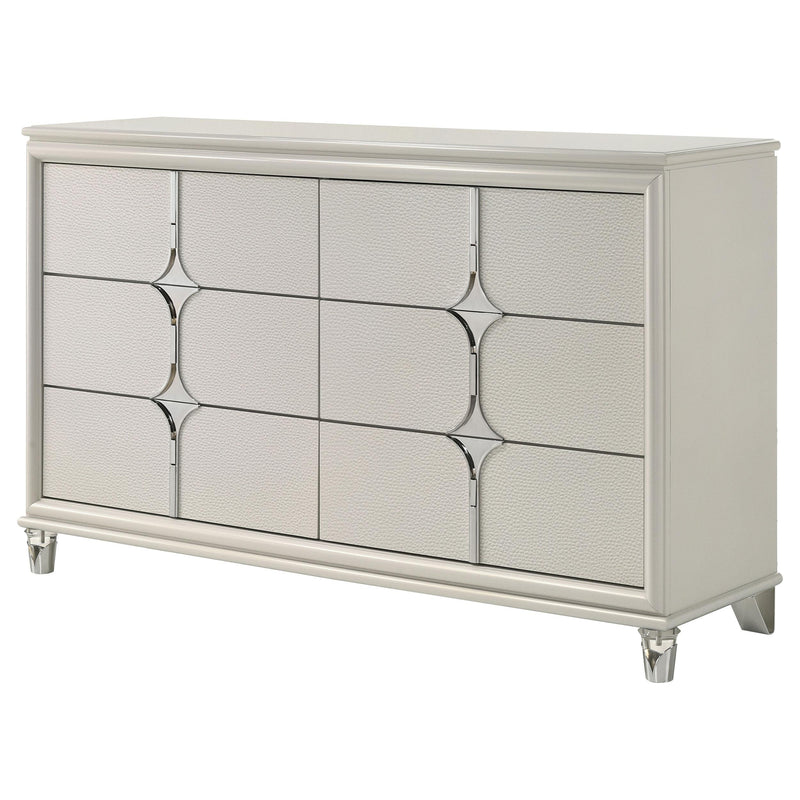 Coaster Furniture Olivia 224953 6-drawer Dresser Cabinet - Pearl White IMAGE 4