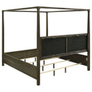 Coaster Furniture Gran Park 224931KE King Canopy Bed - Dark Cocoa IMAGE 4