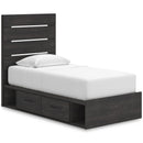 Signature Design by Ashley Hollivern B2108B17 Twin Panel Storage Bed IMAGE 1