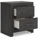 Signature Design by Ashley Hollivern PCB2108-92 Two Drawer Night Stand IMAGE 2