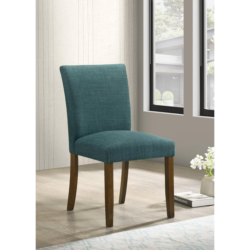 Coaster Furniture Cantley 106377 Upholstered Dining Side Chair - Teal Blue IMAGE 2