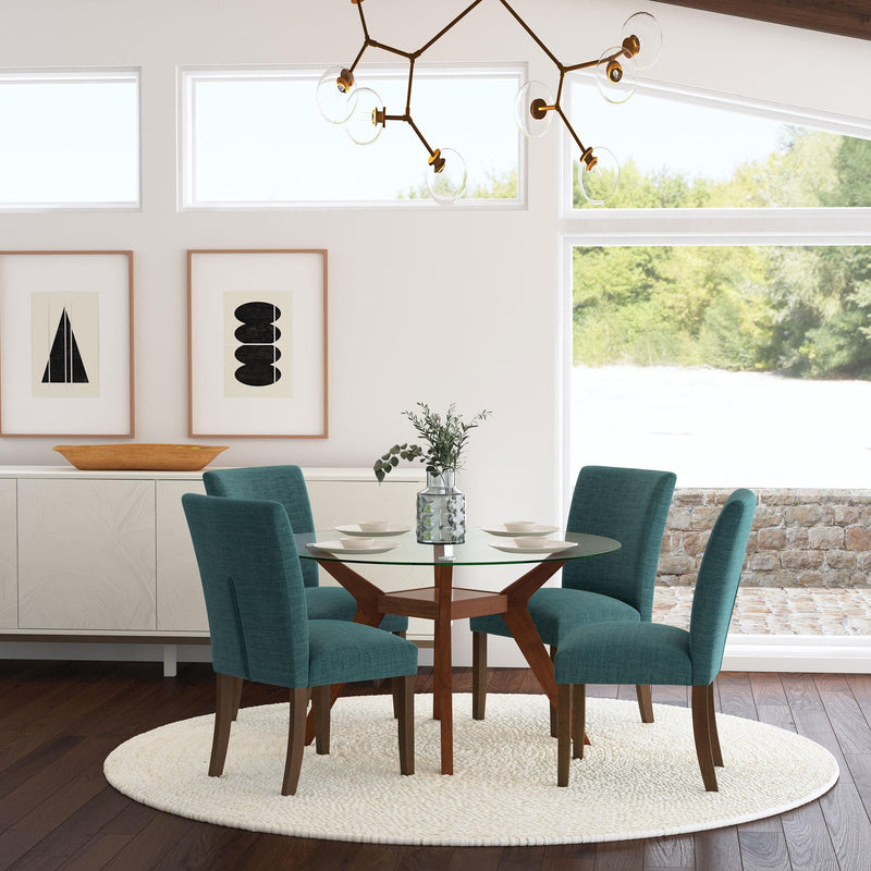 Coaster Furniture Cantley 106377 Upholstered Dining Side Chair - Teal Blue IMAGE 9