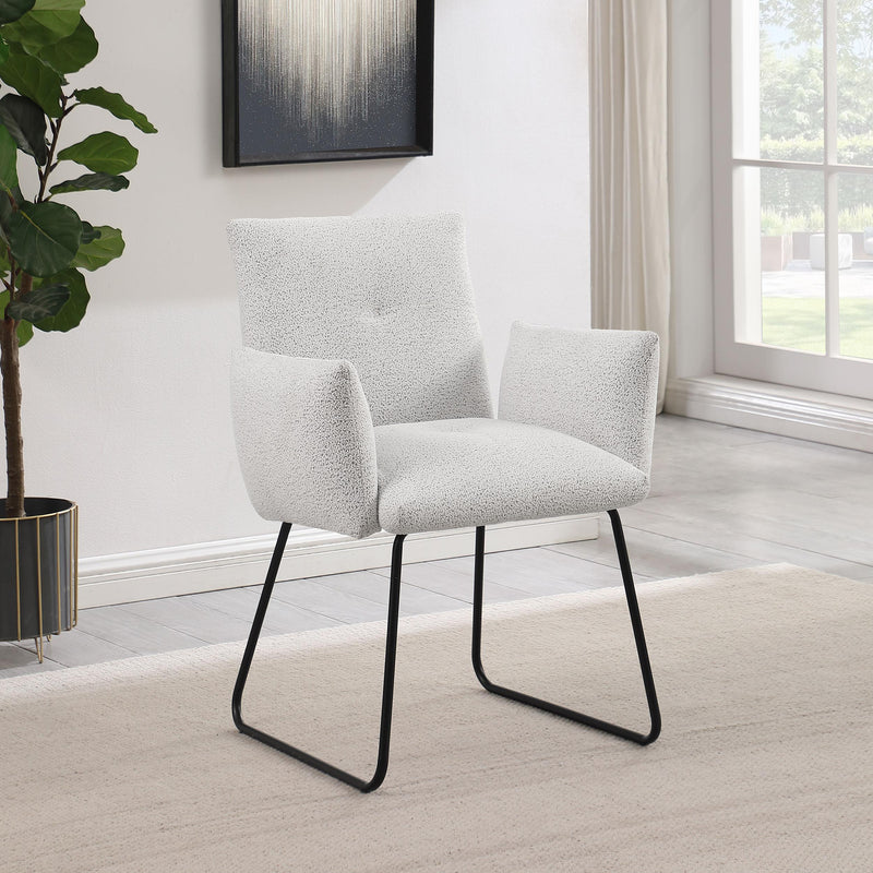 Coaster Furniture Ackland 108492 Upholstered Dining Side Chair - Light Grey IMAGE 2
