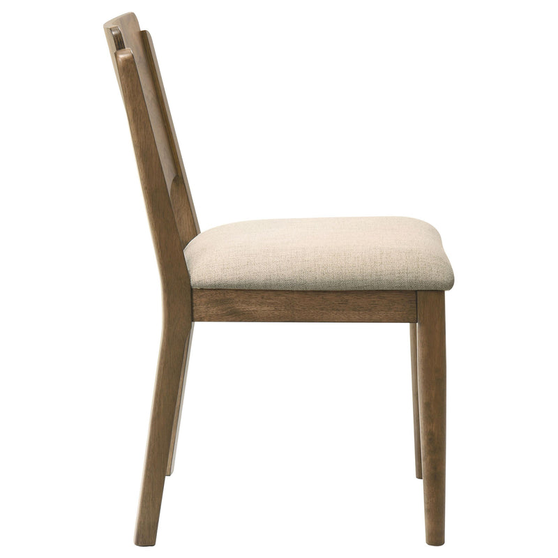 Coaster Furniture Crestmore 108572 Dining Chair Upholstered Seat - Walnut IMAGE 8