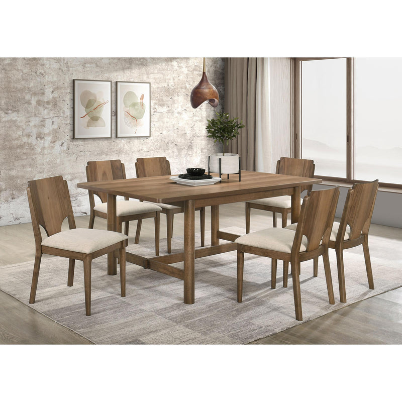 Coaster Furniture Crestmore 108572 Dining Chair Upholstered Seat - Walnut IMAGE 9