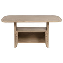 Coaster Furniture Kailani Cane 109388 Counter Height Storage Dining Table - Beige Oak IMAGE 4