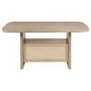 Coaster Furniture Kailani Cane 109388 Counter Height Storage Dining Table - Beige Oak IMAGE 8