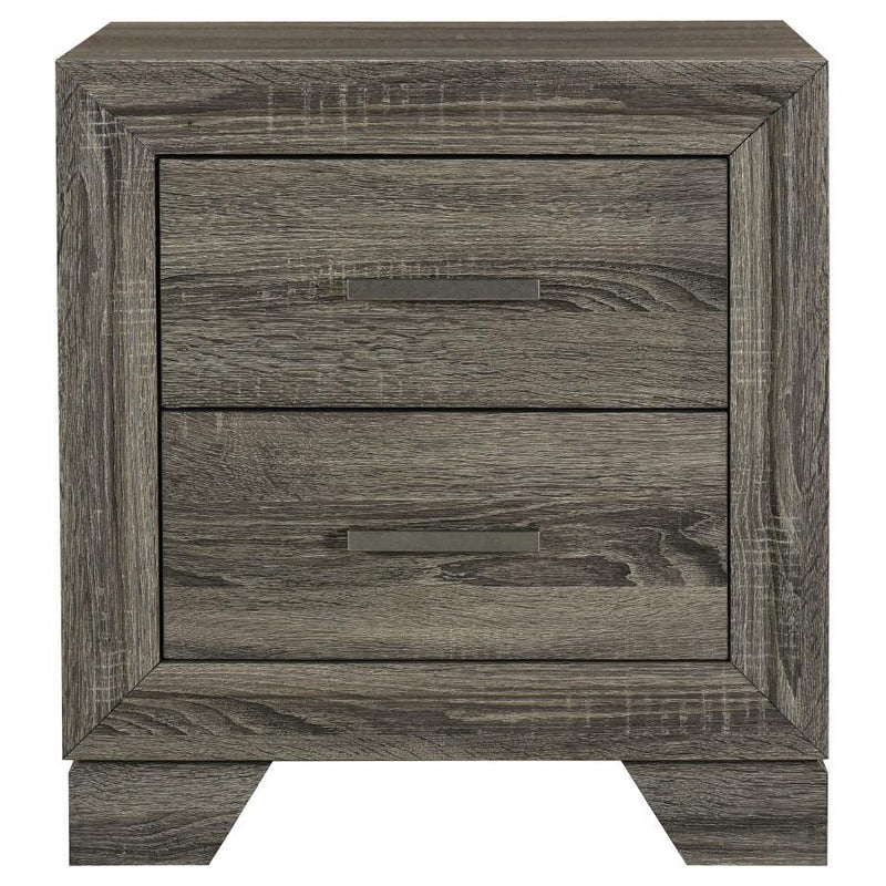 Coaster Furniture Wright 223342 2-drawer Nightstand Bedside Table - Brown Oak IMAGE 3