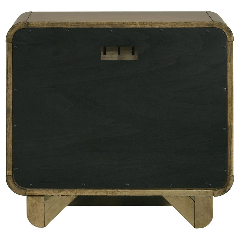Coaster Furniture Amsbury 224272 2-drawer Nightstand Bedside Table - Nutmeg IMAGE 7