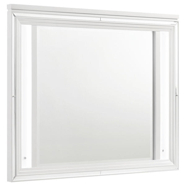 Coaster Furniture Marmore 224964 LED Dresser Mirror - White IMAGE 1