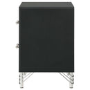 Coaster Furniture Lucia 224992 2-drawer Nightstand Bedside Table - Black IMAGE 5