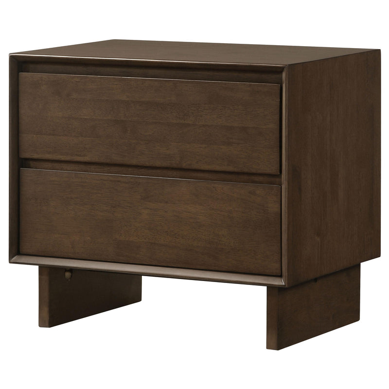 Coaster Furniture Glenwood 225012 2-drawer Nightstand Bedside Table - Warm Brown IMAGE 4