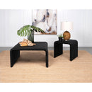 Coaster Furniture Cahya 708517 Woven Rattan Square End Table - Black IMAGE 6