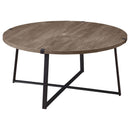 Coaster Furniture Marcus 710298 Round Engineered Wood Coffee Table - Grey IMAGE 1