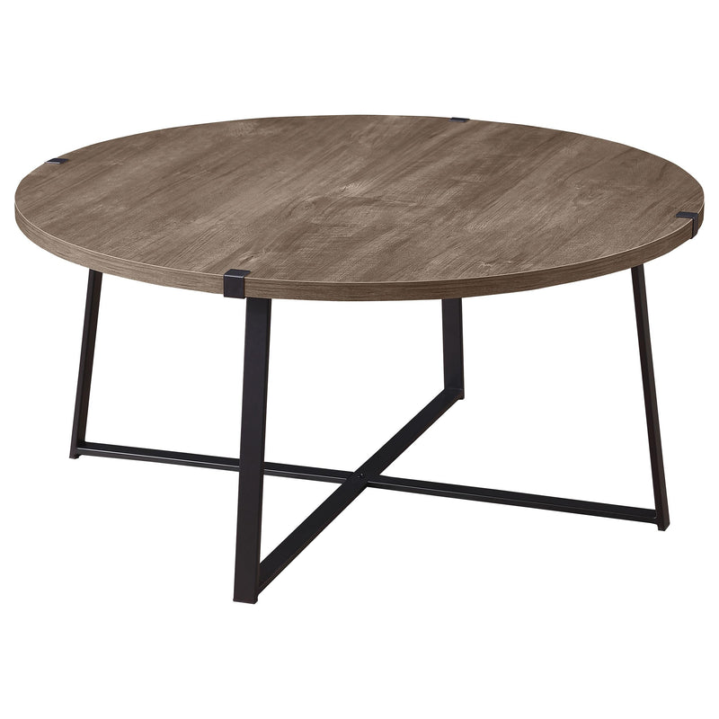 Coaster Furniture Marcus 710298 Round Engineered Wood Coffee Table - Grey IMAGE 1