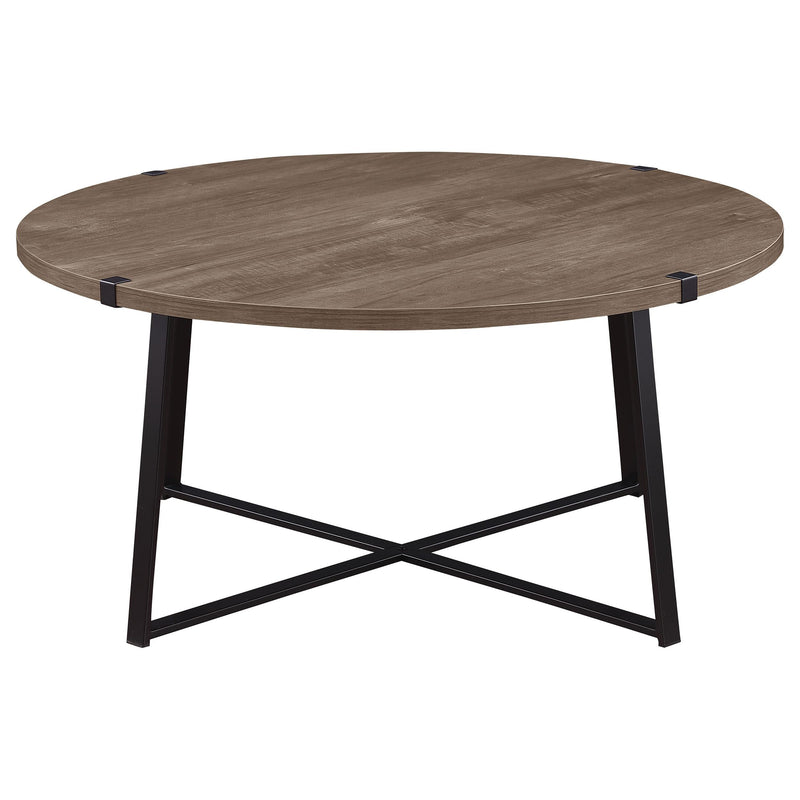 Coaster Furniture Marcus 710298 Round Engineered Wood Coffee Table - Grey IMAGE 3