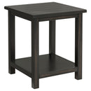 Coaster Furniture Payne 710566 Wood End Table with Shelf - Java IMAGE 1