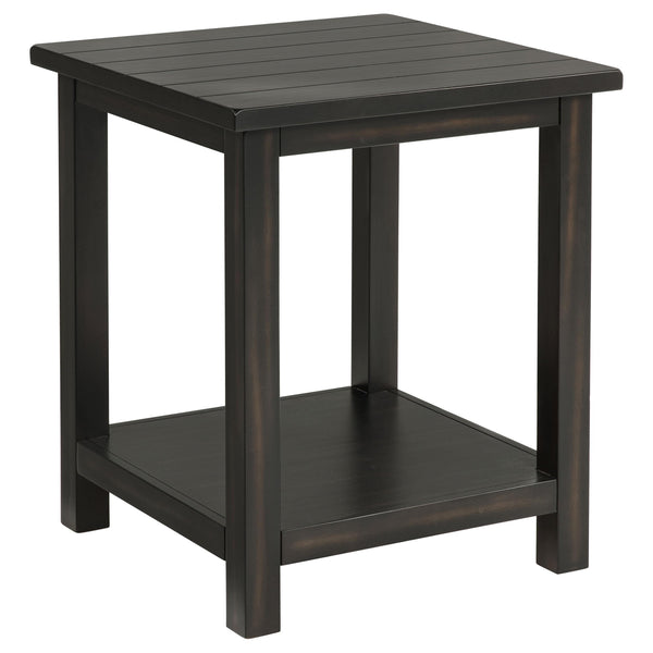 Coaster Furniture Payne 710566 Wood End Table with Shelf - Java IMAGE 1