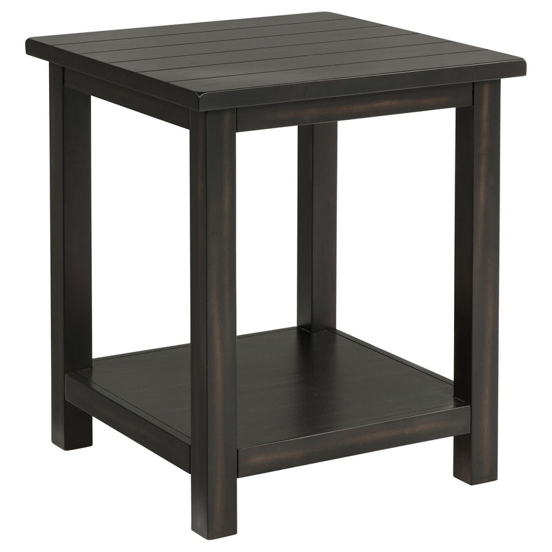 Coaster Furniture Payne 710566 Wood End Table with Shelf - Java IMAGE 1