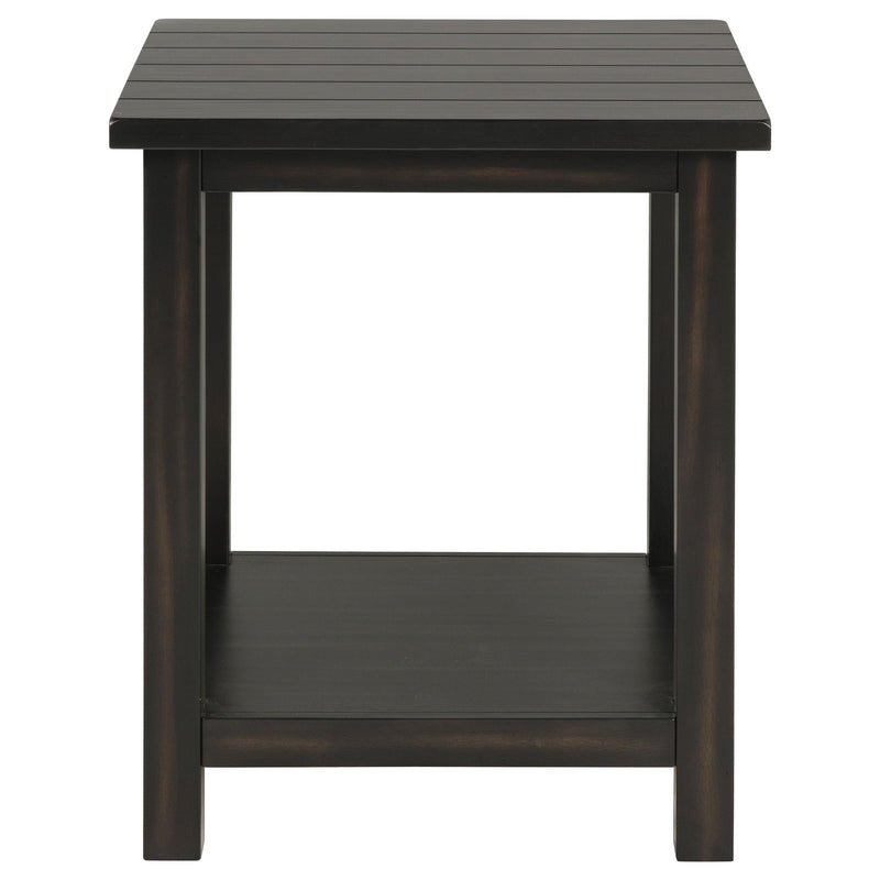 Coaster Furniture Payne 710566 Wood End Table with Shelf - Java IMAGE 2